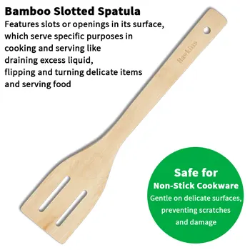 Bamboo Spatula - Set of 3 (BSPTL3N) - Image 3