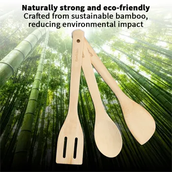 Bamboo Spatula - Set of 3 (BSPTL3N) - Image 6