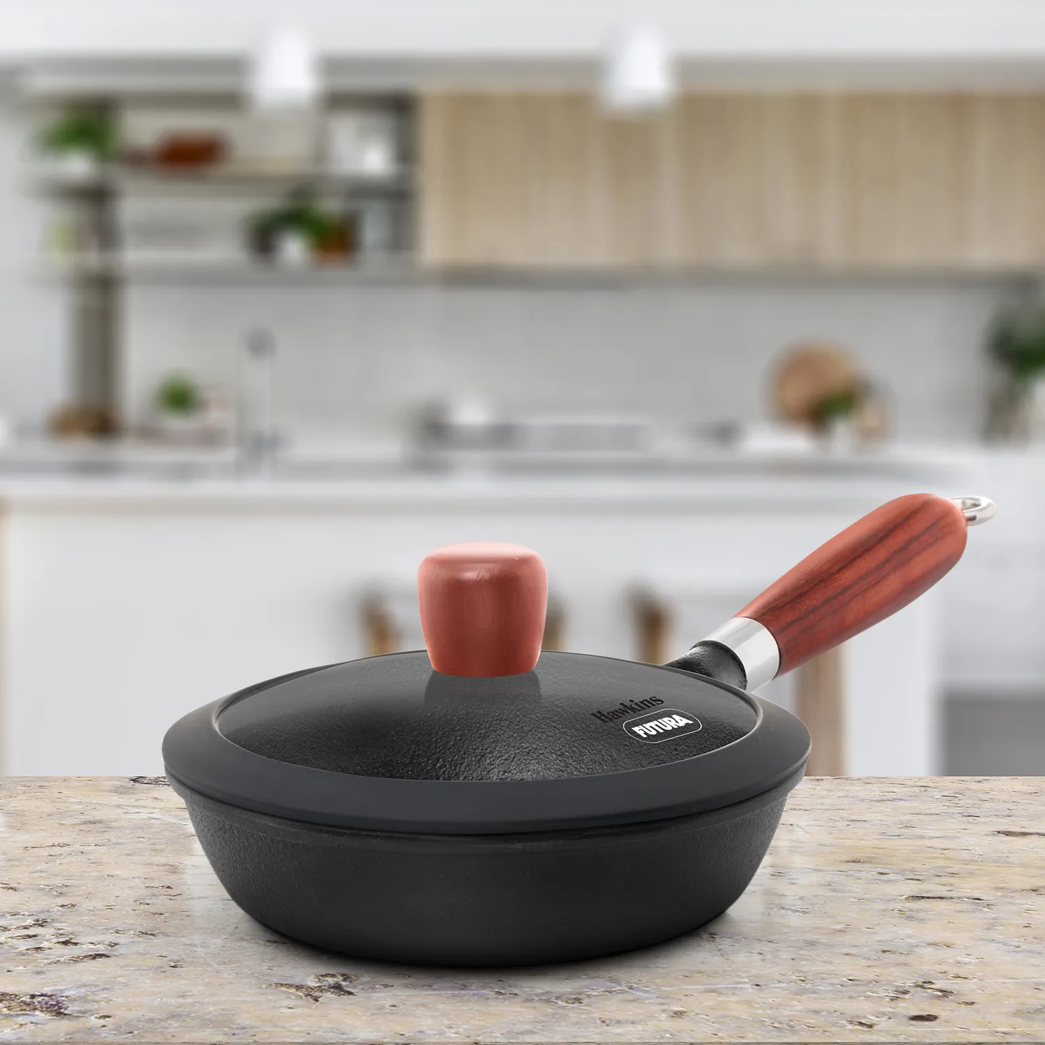 Cast Iron Frying Pan 16 cm with Glass Lid (CIF16G)