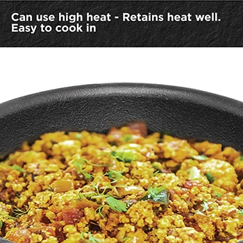 Cast Iron Frying Pan 16 cm with Glass Lid (CIF16G) - Image 3