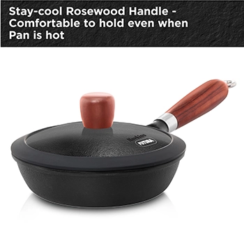 Cast Iron Frying Pan 16 cm with Glass Lid (CIF16G) - Image 4