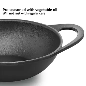 Cast Iron Kadhai 3.5 Litre with Glass Lid (CIK35G) - Image 5