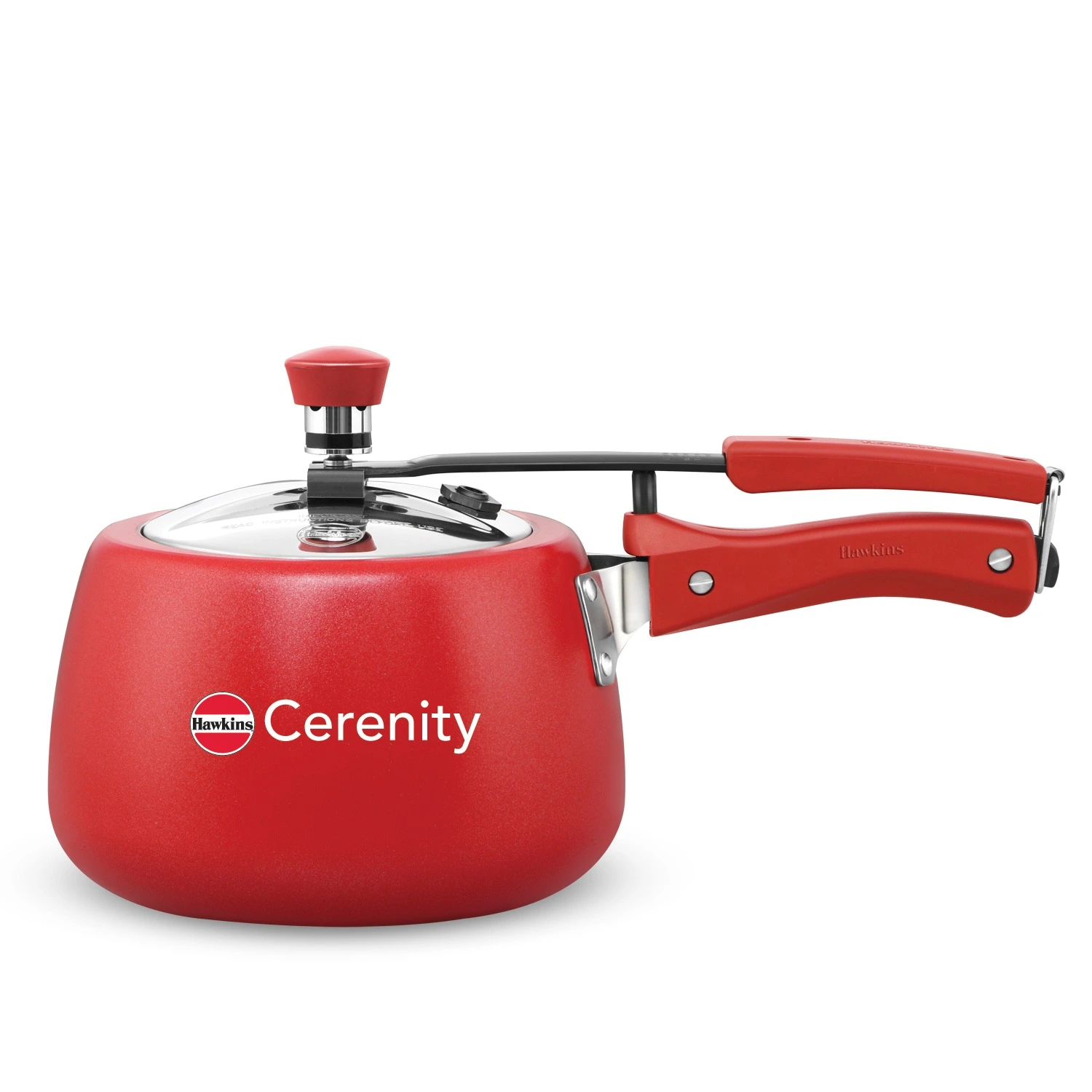 Cerenity 3 Litre Pressure Cooker, Tomato Red (ICR30)