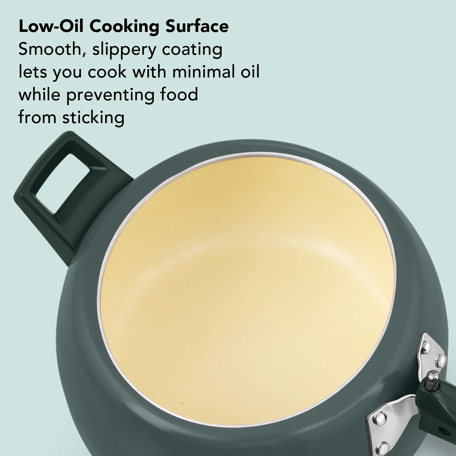 Cerenity 5 Litre Pressure Cooker, Olive Green (ICG50) - Image 3