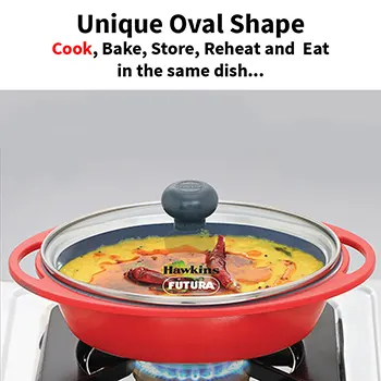 Die Cast Grey Oval Mini Casserole 0.75 Litre with Glass Lid (DCG75G) - Image 4