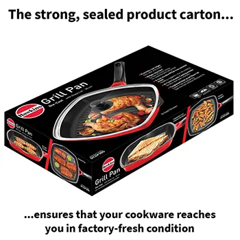 Die Cast Grill Pan 30 cm with Glass Lid (DCGP30G) - Image 6