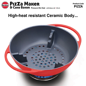 Die Cast Pizza Pan & Cake Baker with Glass Lid (PIZZA) - Image 4
