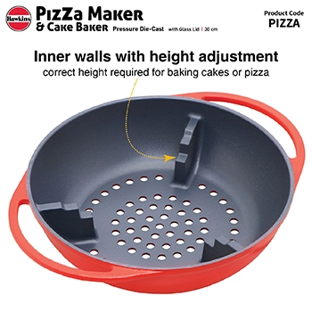Die Cast Pizza Pan & Cake Baker with Glass Lid (PIZZA) - Image 6