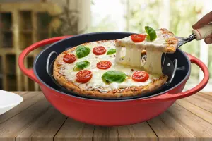 Die Cast Pizza Pan & Cake Baker with Glass Lid (PIZZA) - Image 7