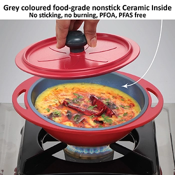 Die Cast Red Round Mini Casserole 0.75 Litre with Lid (MCRR75) - Image 5