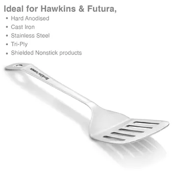 Food-grade Stainless Steel Turner for Dosa, Roti, Omlette, Paranthas, Pav Bhaji | Slotted Spatula, Ladle, Palta | Perfect for Flipping, Stirring, Stir-Frying, Draining (SSPTT) - Image 5
