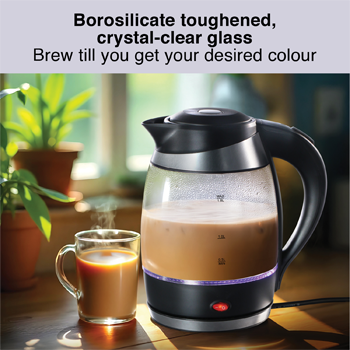 Futura 1.8 Litre Electric Glass Kettle (FKTB1) - Image 2