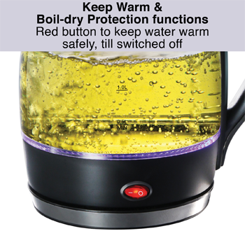 Futura 1.8 Litre Electric Glass Kettle (FKTB1) - Image 3