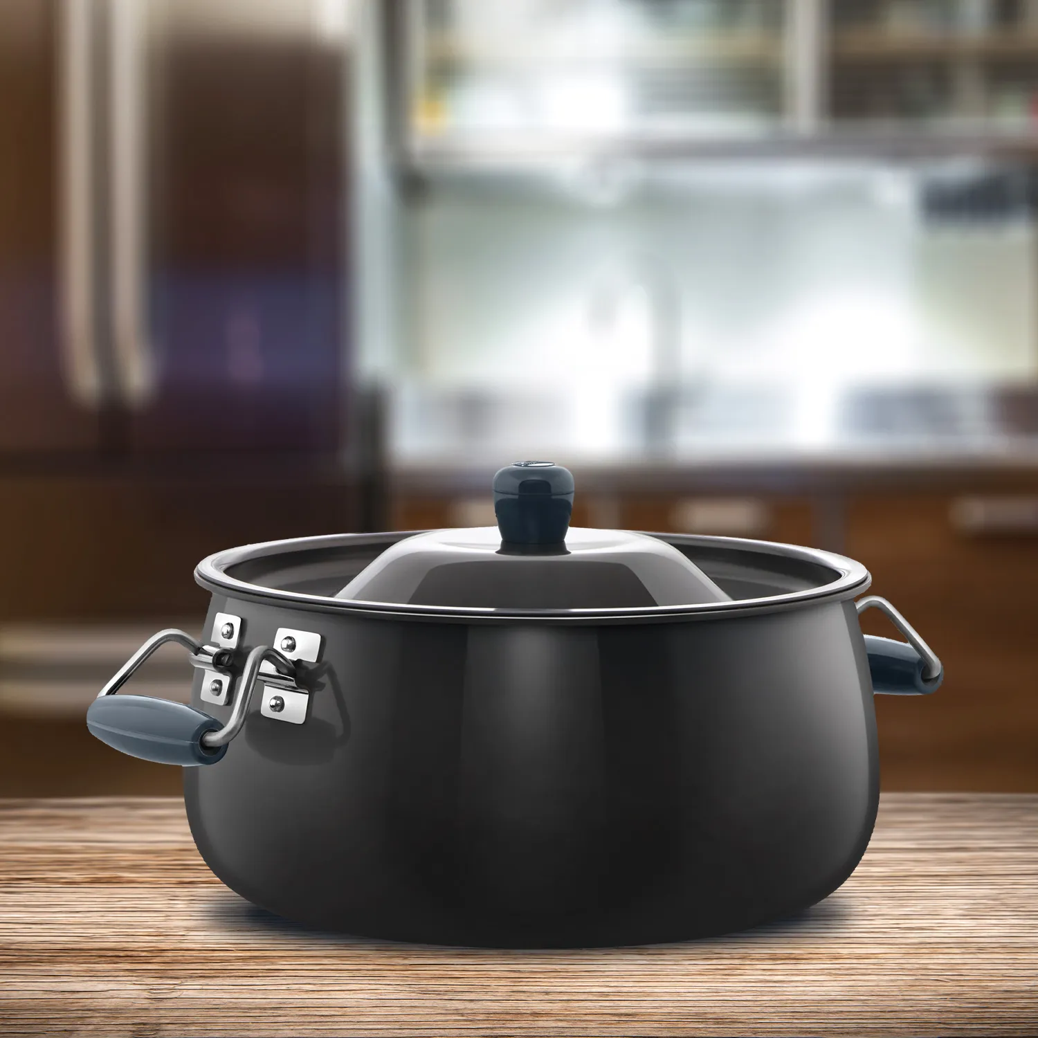 Hard Anodised Biryani Handi 12 Litre with Hard Anodised Lid (ABH12)