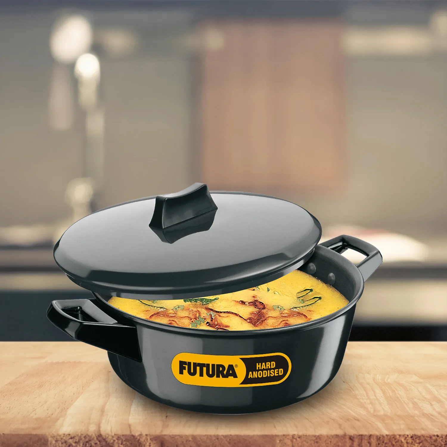 Hard Anodised Cook-n-Serve Bowl 3 Litre with Hard Anodised Lid (ACB30)