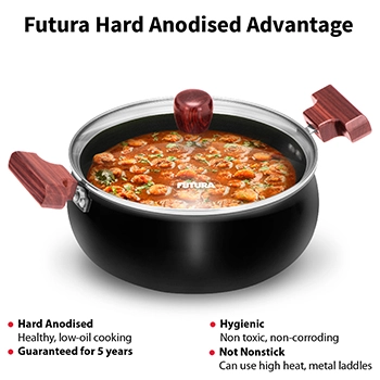 Hard Anodised Cook-n-Serve Handi 3 Litre (ACH30G) - Image 4