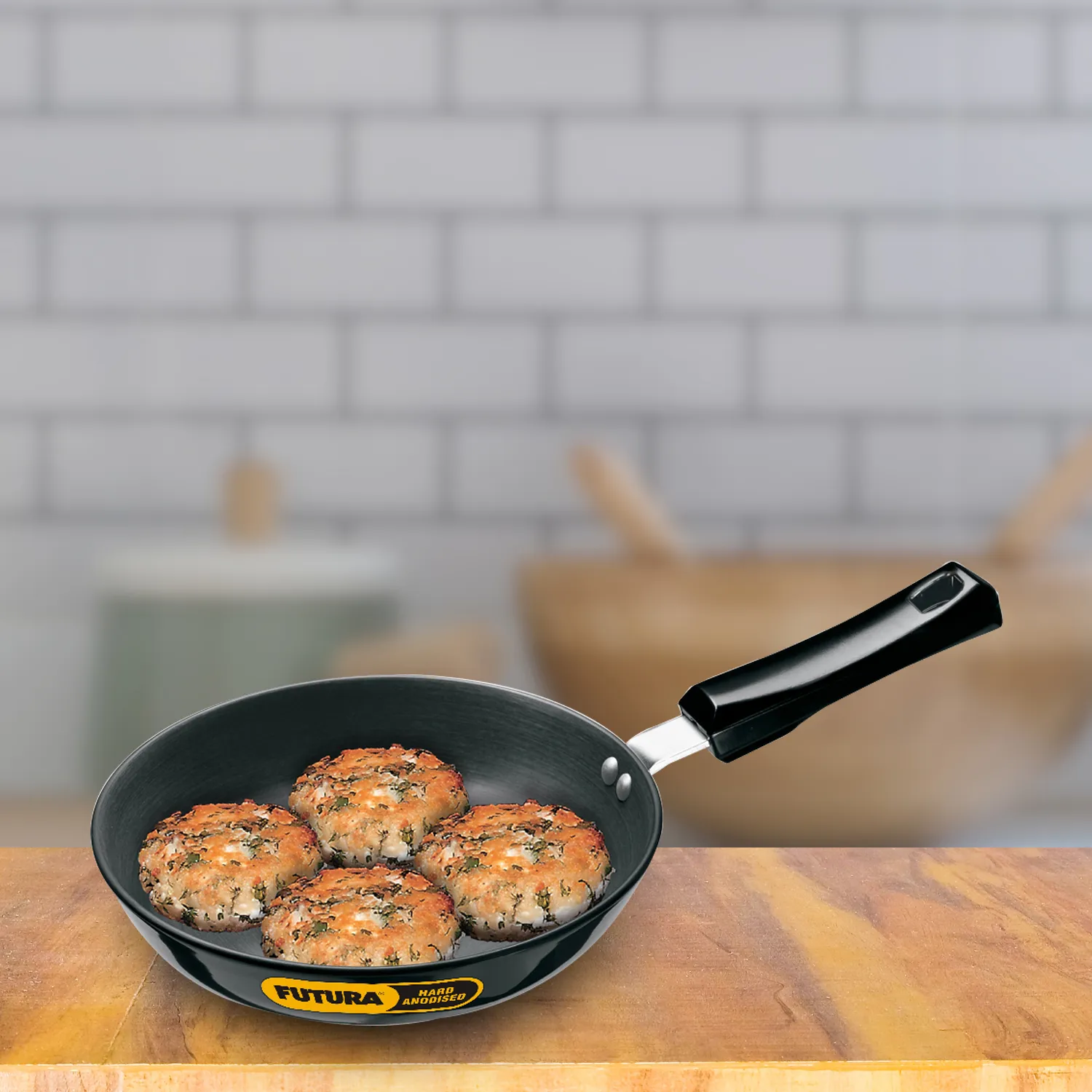 Hard Anodised Frying Pan 20 cm (4.06 mm Thick) (AF20)