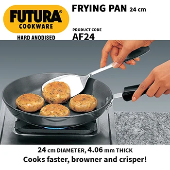 Hard Anodised Frying Pan 24 cm (4.06 mm Thick) (AF24) - Image 4