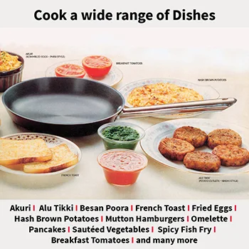 Hard Anodised Frying Pan 29 cm with Stainless Steel Lid (Stainless Steel Handle, 4.06 mm Thick) (AF29S) - Image 5