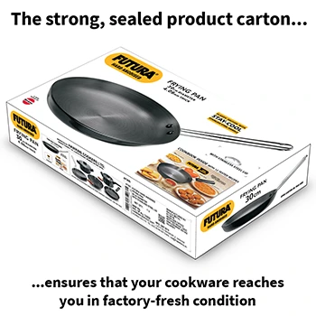 Hard Anodised Frying Pan 29 cm with Stainless Steel Lid (Stainless Steel Handle, 4.06 mm Thick) (AF29S) - Image 6