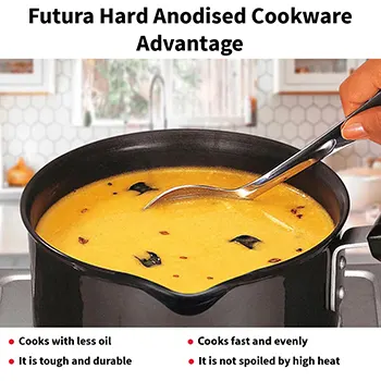 Hard Anodised Saucepan 1.5 Litre (3.25 mm Thick) (AS15) - Image 4