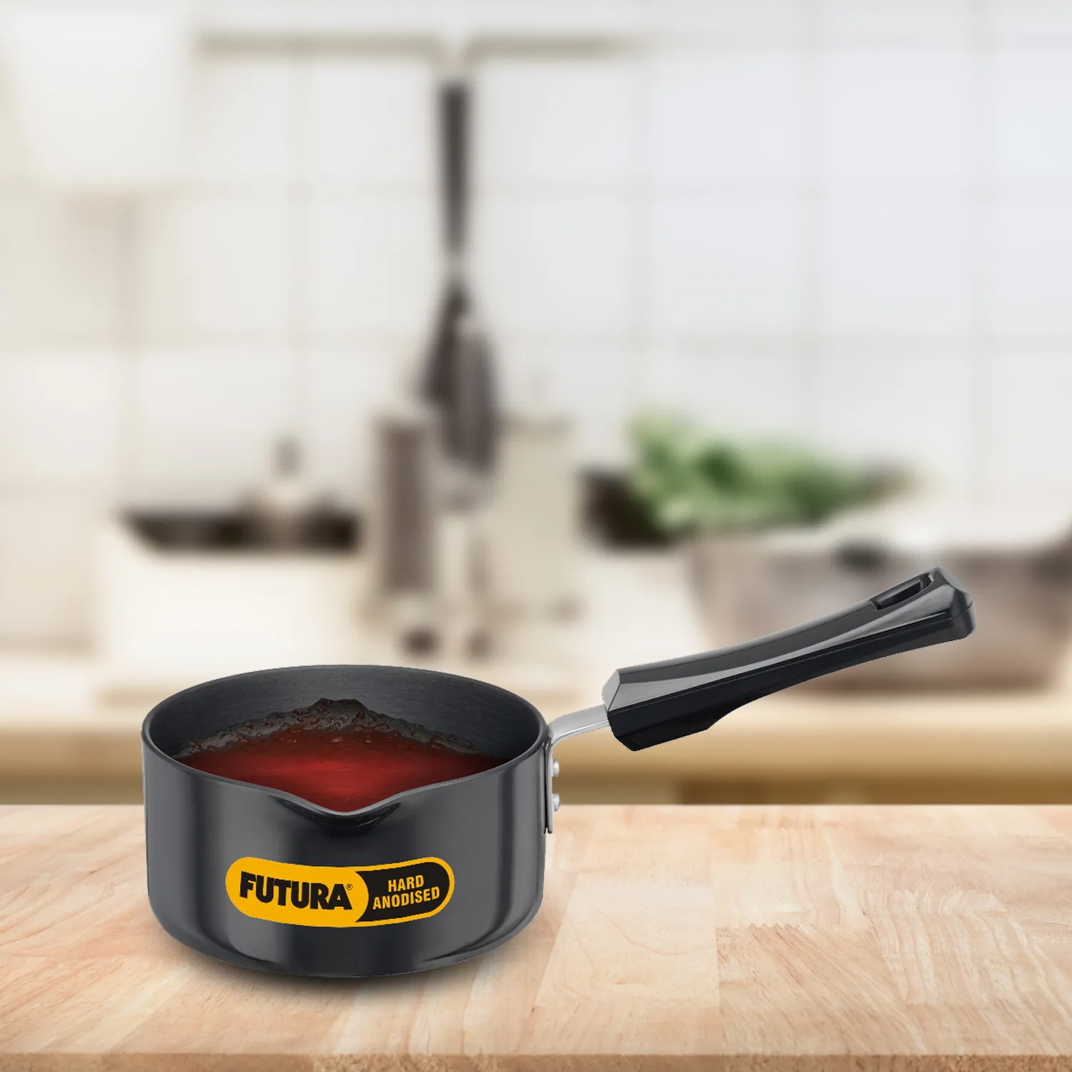 Hard Anodised Saucepan 1 Litre (3.25 mm Thick) (AS10)