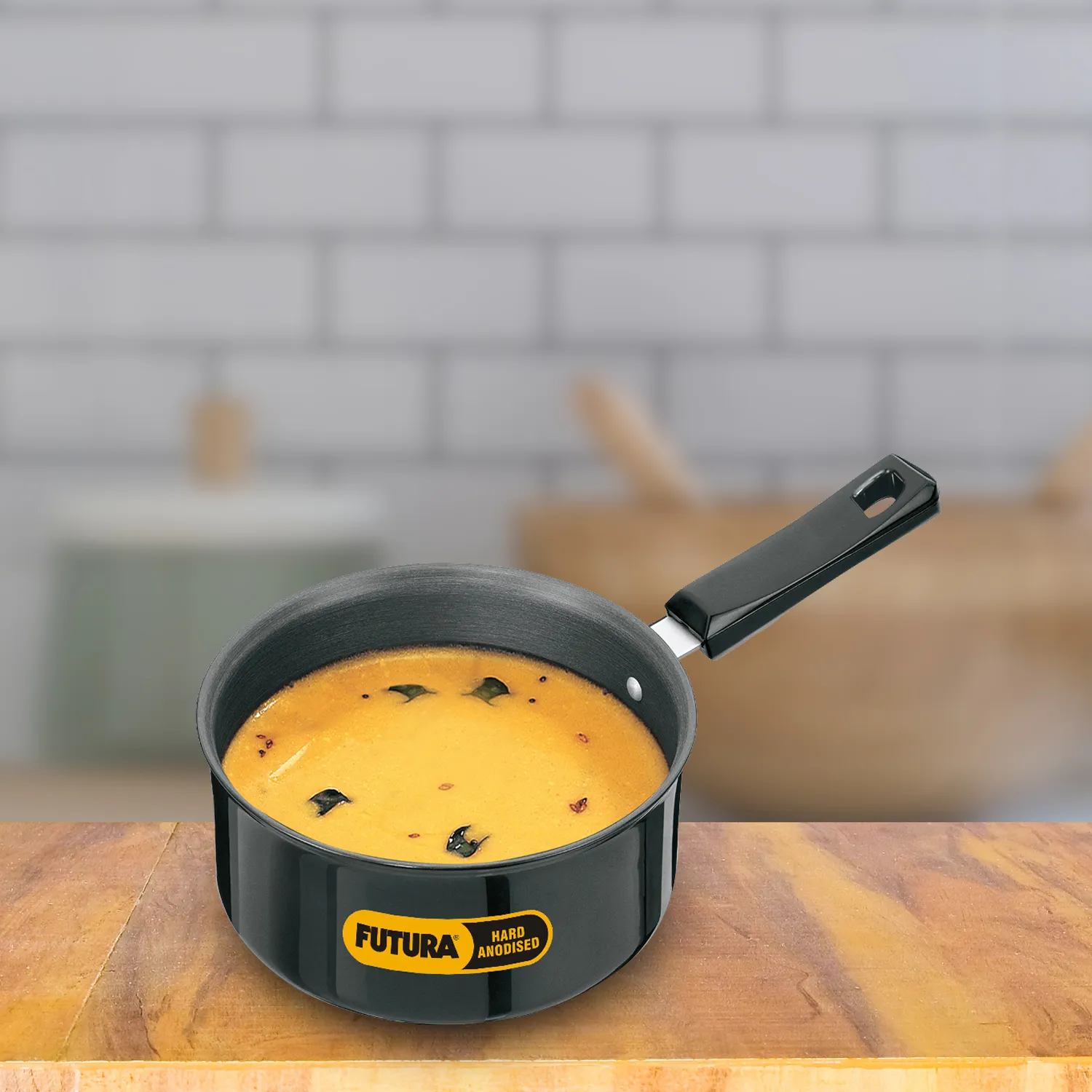Hard Anodised Saucepan 2.25 Litre (3.25 mm Thick) (AS225)