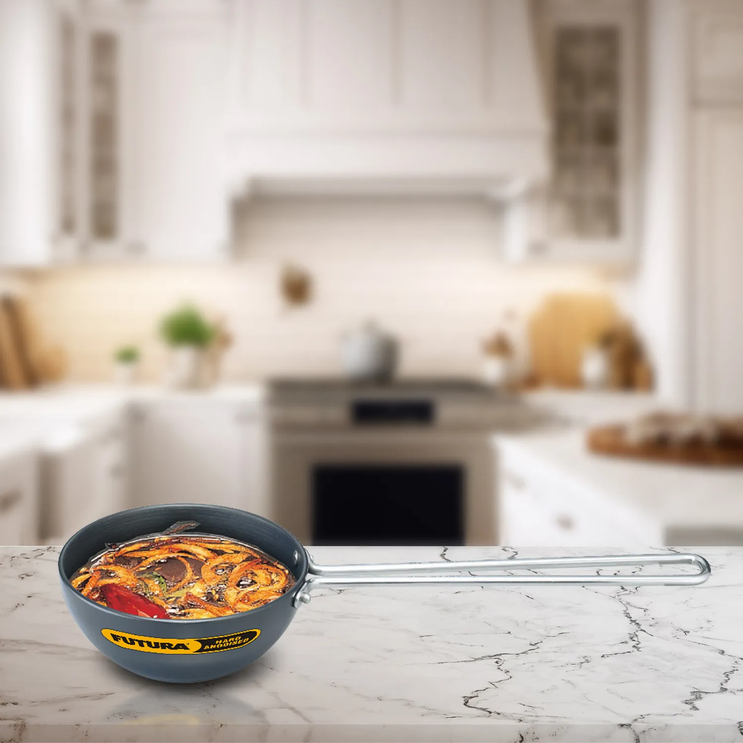Hard Anodised Tadka Pan (Spice Heating Pan) 0.48 Litre (3.25 mm Thick) (ATP2) - Image 1