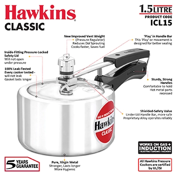 Hawkins Classic 1.5 Litre (ICL15) - Image 3