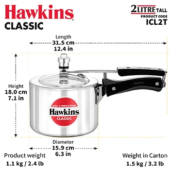 Hawkins Classic (Tall) 2 Litre (ICL2T) - Image 4