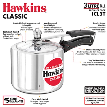 Hawkins Classic (Tall) 3 Litre (ICL3T) - Image 3