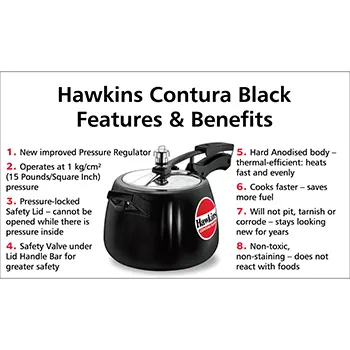 Hawkins Contura Black 4 Litre (CB40) - Image 3
