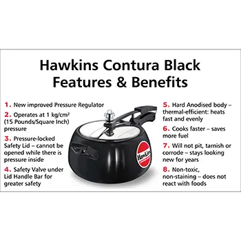 Hawkins Contura Black 5 Litre (CB50) - Image 3
