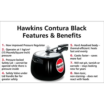 Hawkins Contura Black 6.5 Litre (CB65) - Image 3