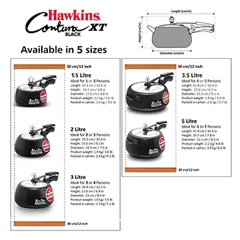 Hawkins Contura Black XT 5 Litre (CXT50) - Image 6