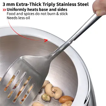 Hawkins Contura Tri-Ply Stainless Steel 5 Litre (SSTCO50) - Image 3
