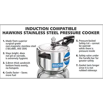 Hawkins Stainless Steel 4 Litre (HSS40) - Image 3