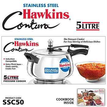 Hawkins Stainless Steel Contura 5 Litre (SSC50) - Image 2