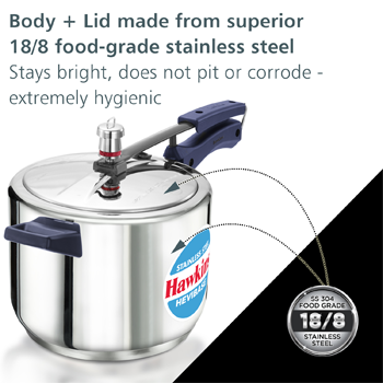 Hawkins Stainless Steel Hevibase 5 Litre (HSI50) - Image 5