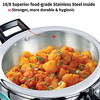 Hawkins Tri-Ply Ventura Stainless Steel 3.5 Litre (HSST35) - Image 6