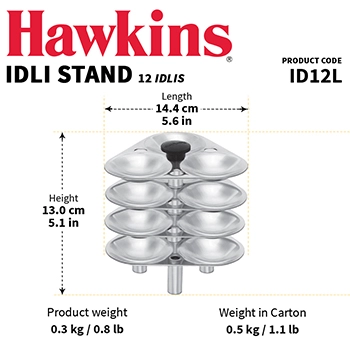 Idli Stand - 12 Idlis (Large) (ID12L) - Image 3
