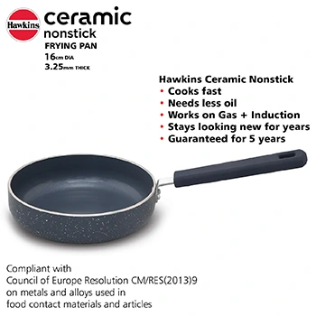 Induction Compatible Ceramic Nonstick Frying Pan 16 cm (ICF16) - Image 3
