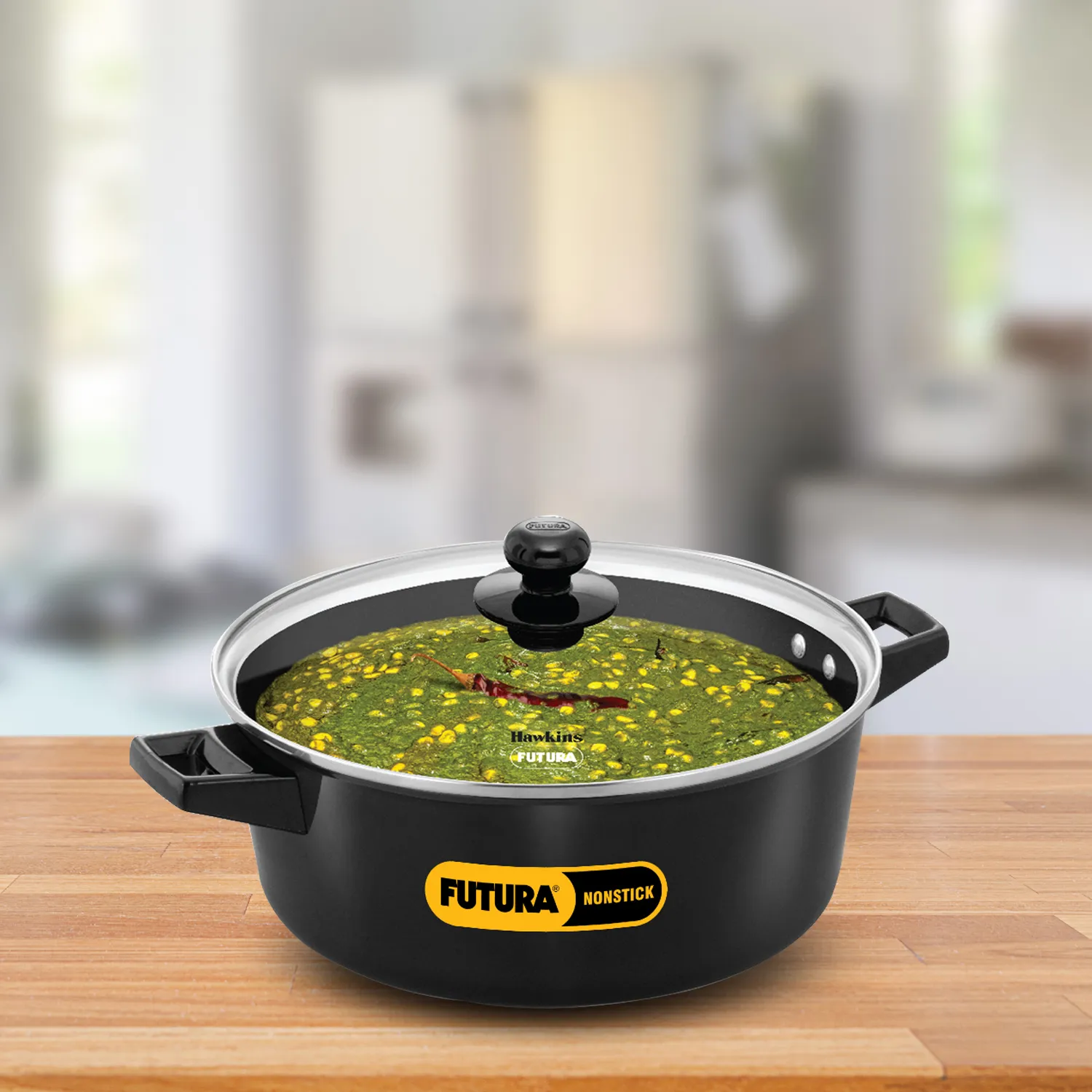 Induction Compatible Cook n Serve Casserole 5 Litre with Glass lid (INCB50G)