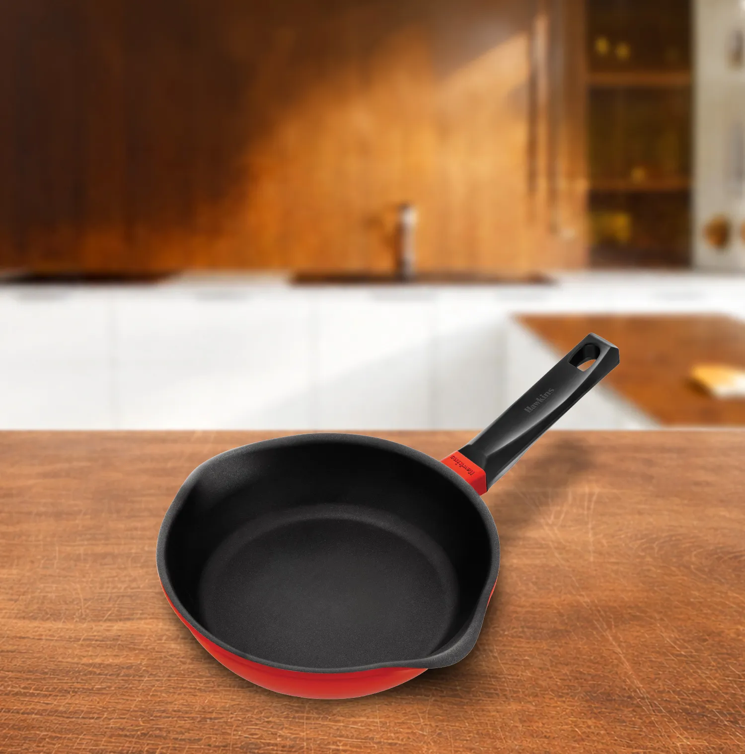 Induction Compatible Die Cast Frying Pan 22 cm with Glass lid (IDCF22)