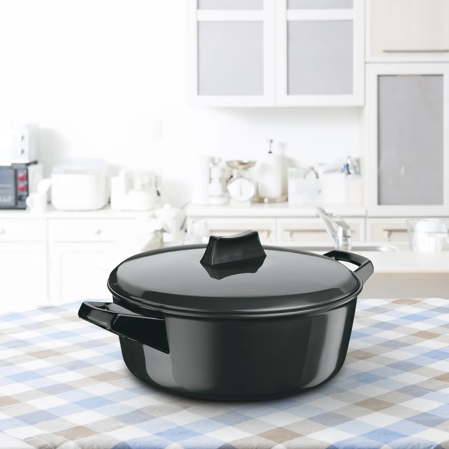 Induction Compatible Hard Anodised Cook-n-Serve Bowl 3 Litre with Hard Anodised Lid (IACB30)