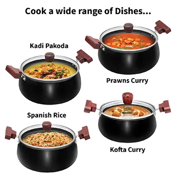 Induction Compatible Hard Anodised Cook-n-Serve Handi 3 Litre (IACH30G) - Image 4