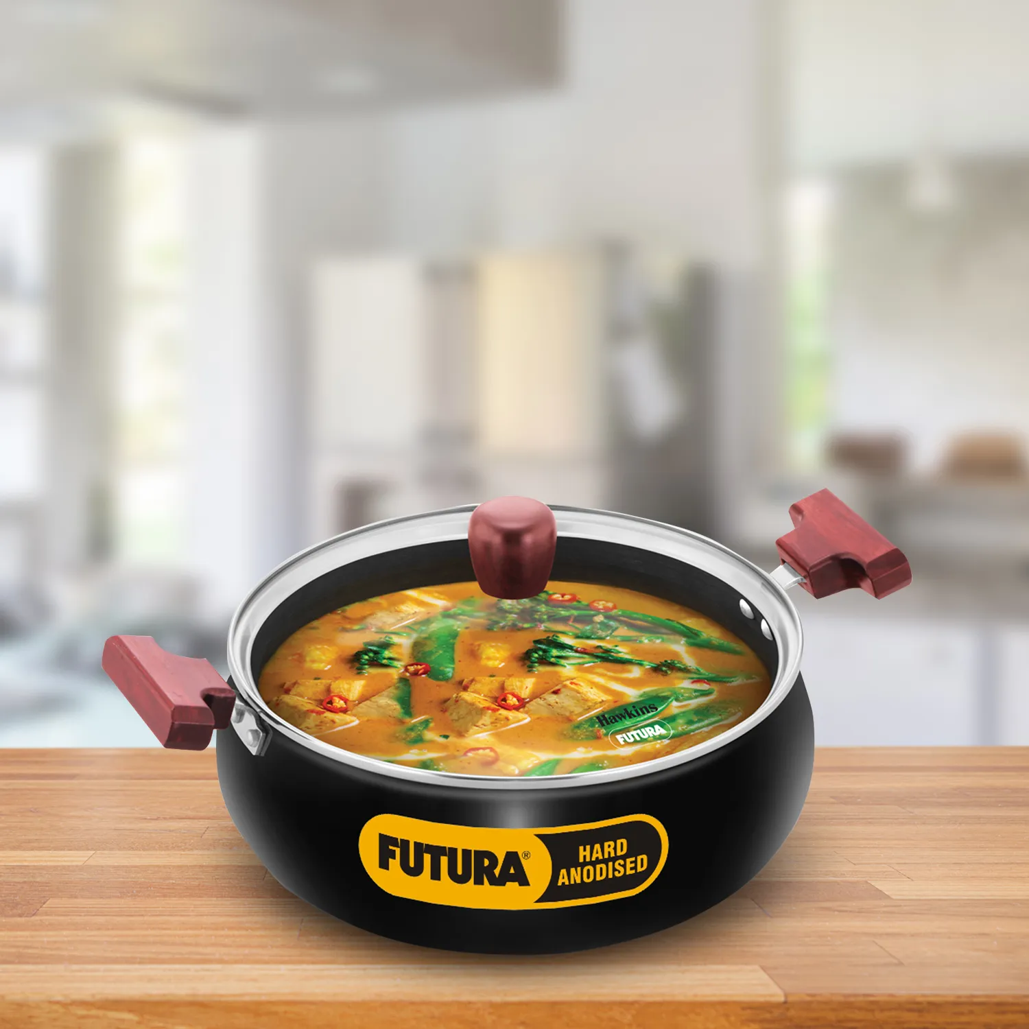 Induction Compatible Hard Anodised Cook-n-Serve Handi 5 Litre (IACH50G)