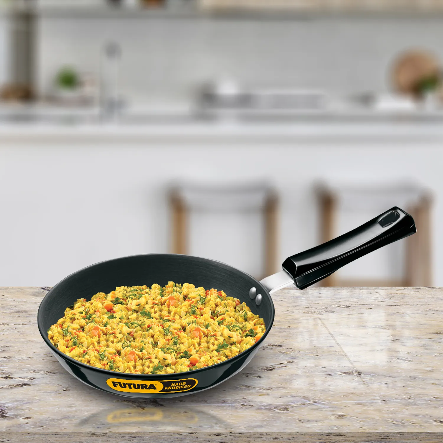 Induction Compatible Hard Anodised Frying Pan 20 cm (3.25 mm Thick) (IAF20)