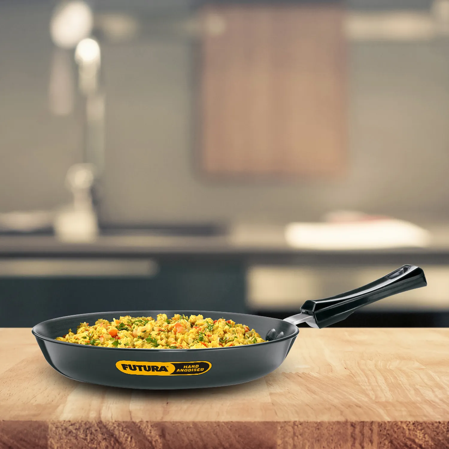 Induction Compatible Hard Anodised Frying Pan 24 cm (4.06 mm Thick) (IAF24)