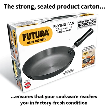 Induction Compatible Hard Anodised Frying Pan 24 cm (4.06 mm Thick) (IAF24) - Image 6
